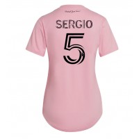 Camiseta Inter Miami Sergio Busquets #5 Primera Equipación Replica 2023-24 para mujer mangas cortas